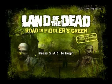Land of The Dead Road To Fiddlers Green (USA) screen shot title